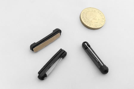 Black Self Adhesive Brooch Pins